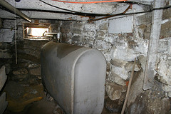 Oil tank in basement of a 90 year old home