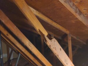 Improperly modified roof truss