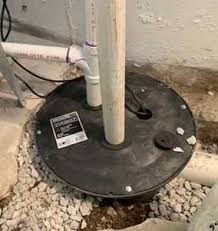 Sewage pump in use during home inspection in New Jersey
